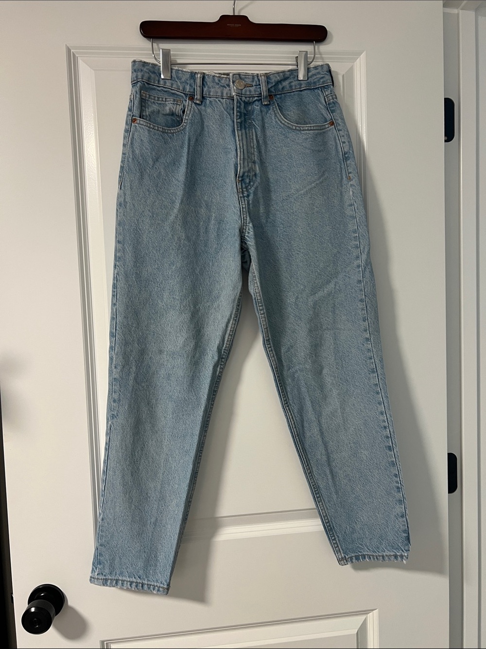 Zara Light Blue Straight Leg Jeans